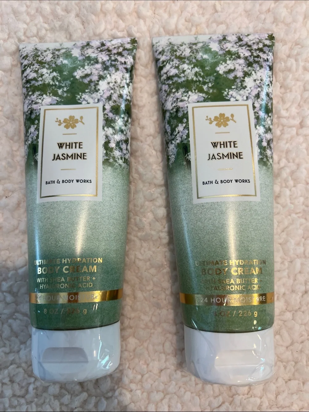 Bath & Body Works White Jasmine Body Cream (2) - 8 ounce each